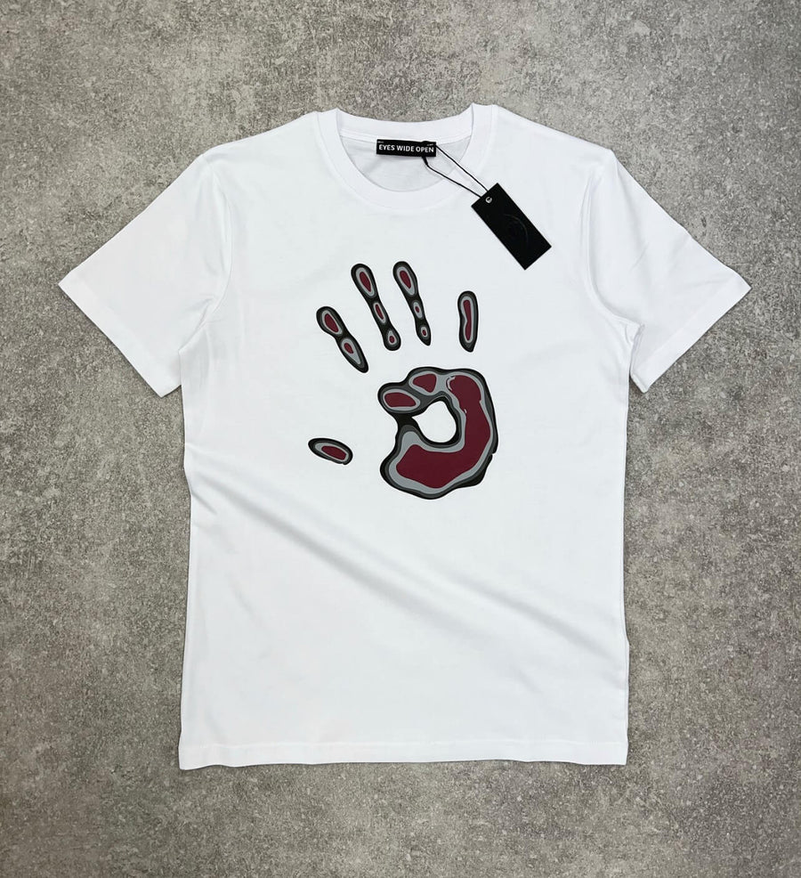 Beetroot Hand Grey Label T-shirt (White)