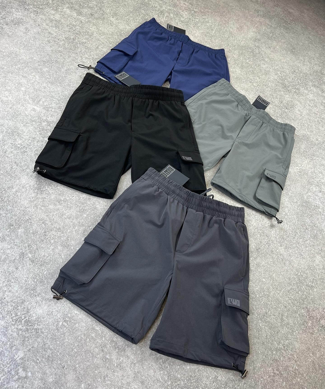 NEW Tech Cargo Shorts (Anthracite)