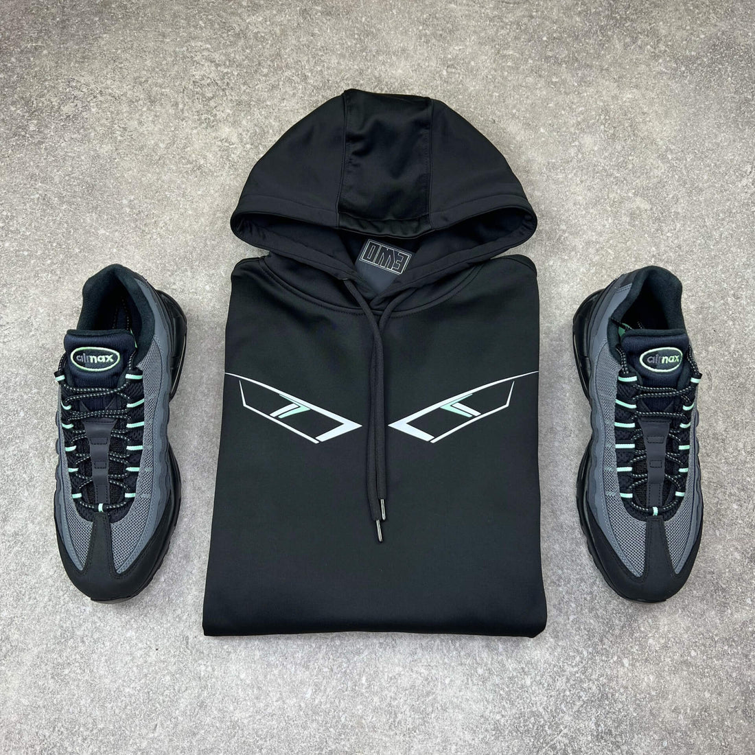 v4 Green Reflective Hood (Black)