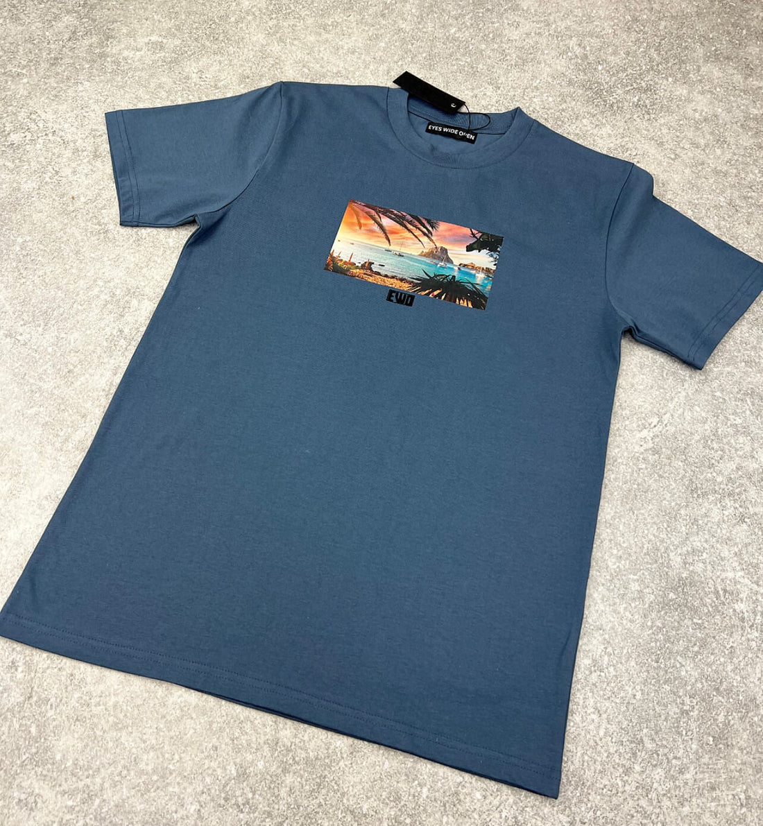 Cala d'Hort Relaxed T-Shirt (petrol blue)