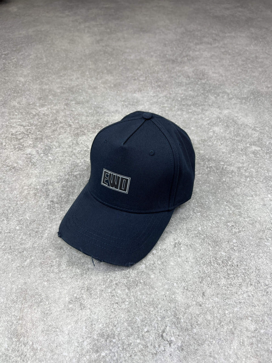 EWO Distressed Cap (Navy)