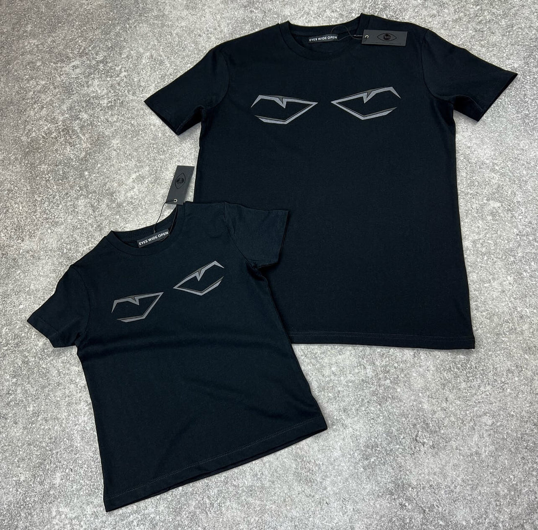 Children’s v2 Triple Black Reflective Snake T-shirt