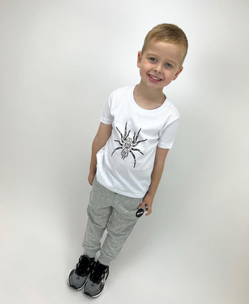 Children’s spider v2 T-shirt (White)