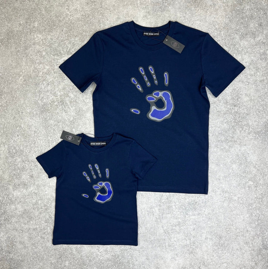 Blue Hand Grey Label T-shirt (Navy)
