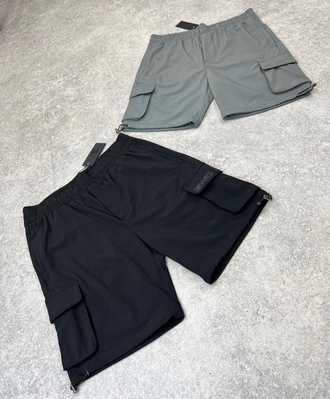Tech Cargo Shorts (Black)