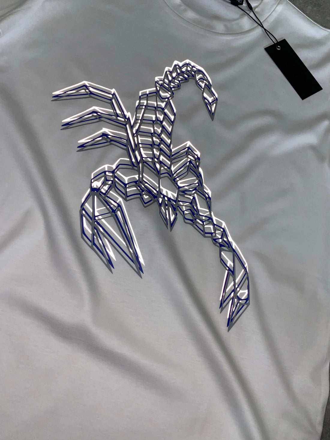Reflective Scorpion Mercerised TShirt (white)